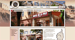 Desktop Screenshot of hoteldelapaix-corte.fr