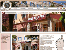 Tablet Screenshot of hoteldelapaix-corte.fr